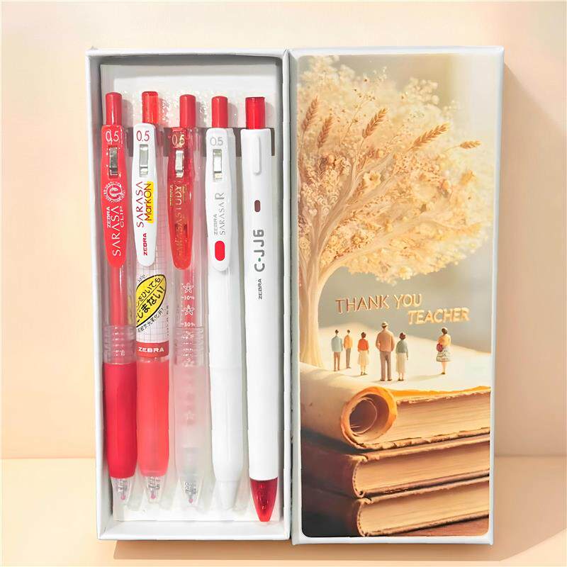 Gift boxed Japanese ZEBRA zebra red pen for marking homework press jj15 red pen teacher Teacher's Day gift