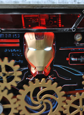 钢铁侠收银台酒吧餐厅工作室模型