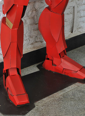 钢铁侠主题餐厅墙面装饰模型