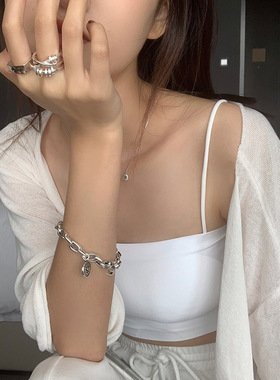 2020年秋季新款韩国东大门925纯银手链饰品复古INS潮简约百搭