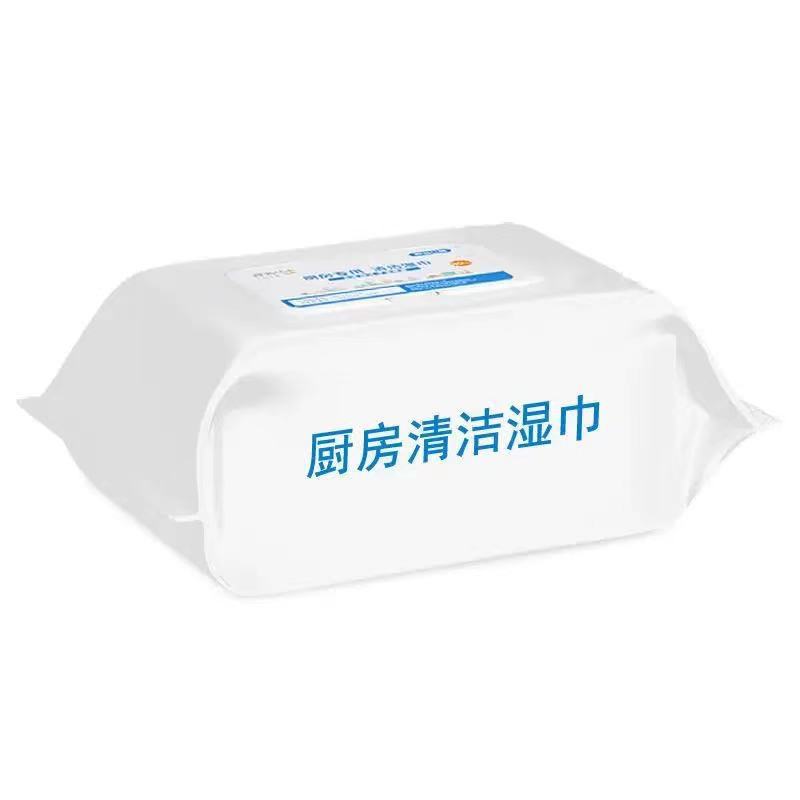 厨房湿巾强力去油去污家用加大加厚油烟机清洁油污专用抹布湿纸巾