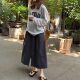 A-size green long skirt with 30-39 years old