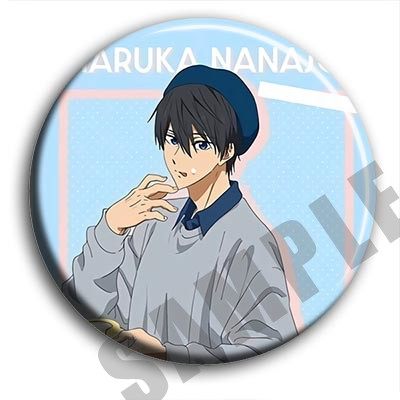 Free!男子游泳部动漫徽章58mm胸章别针二次元周边吧唧定制挂件C款,淘宝优惠券,粉丝福利购,淘宝优惠卷