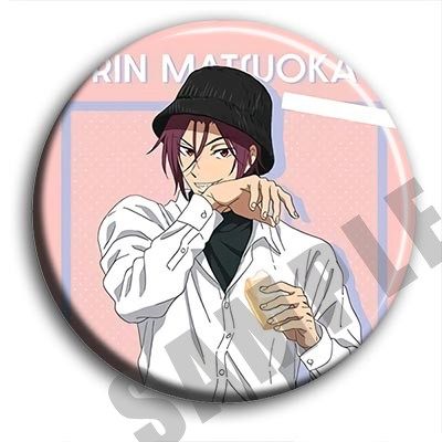 Free!男子游泳部动漫徽章58mm胸章别针二次元周边吧唧定制挂件C款,淘宝优惠券,粉丝福利购,淘宝优惠卷