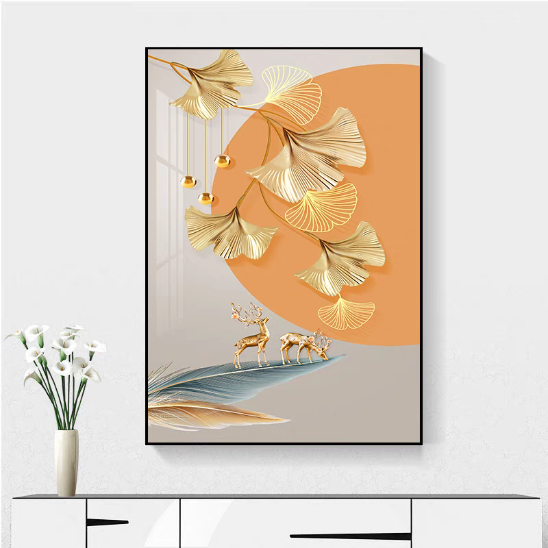 轻奢入户门玄关装饰画客厅招财宾馆酒店风景竖版走廊过道墙壁挂画,淘宝优惠券,粉丝福利购,淘宝优惠卷