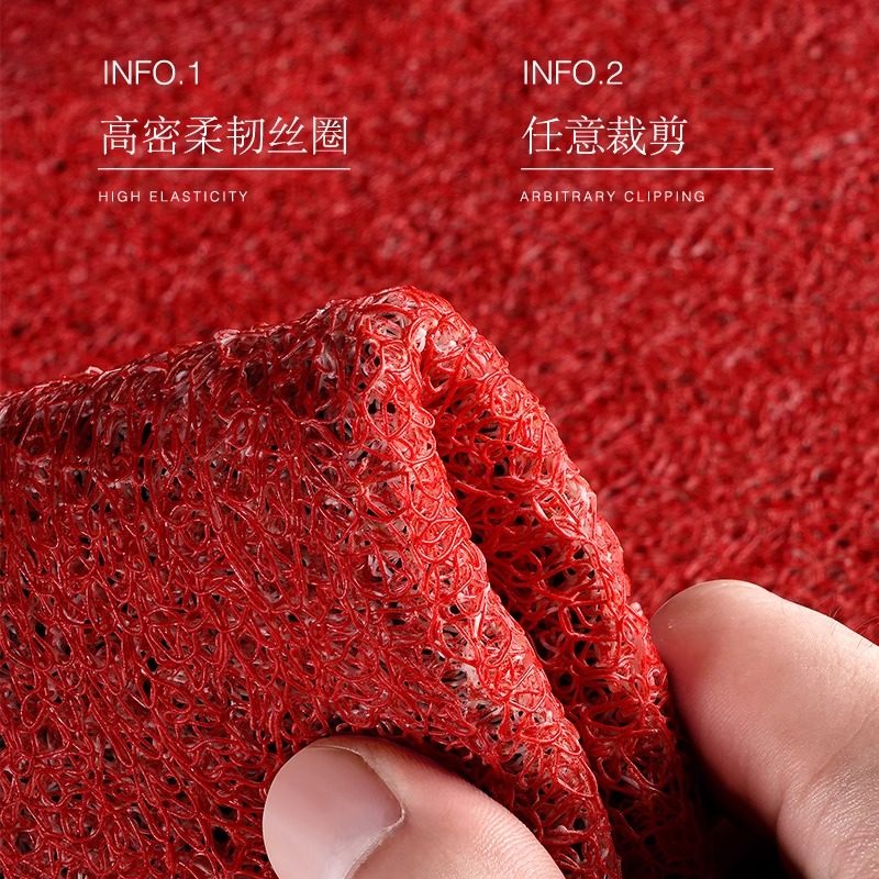红色新年入户门地垫丝圈家用玄关进门门垫喜庆脚垫可裁剪2025新款,淘宝优惠券,粉丝福利购,淘宝优惠卷
