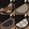 Entrance door floor mat semi-circle high-grade non-slip foot mat