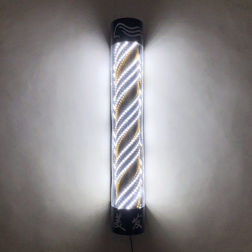 理发店转灯LED发廊转灯美发店专用防水超亮挂墙半圆门头标志灯 - 图2