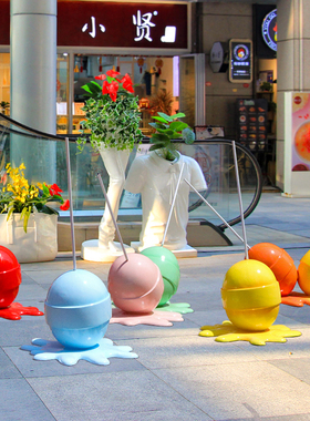 棒棒糖模型摆件美陈玻璃钢雕塑