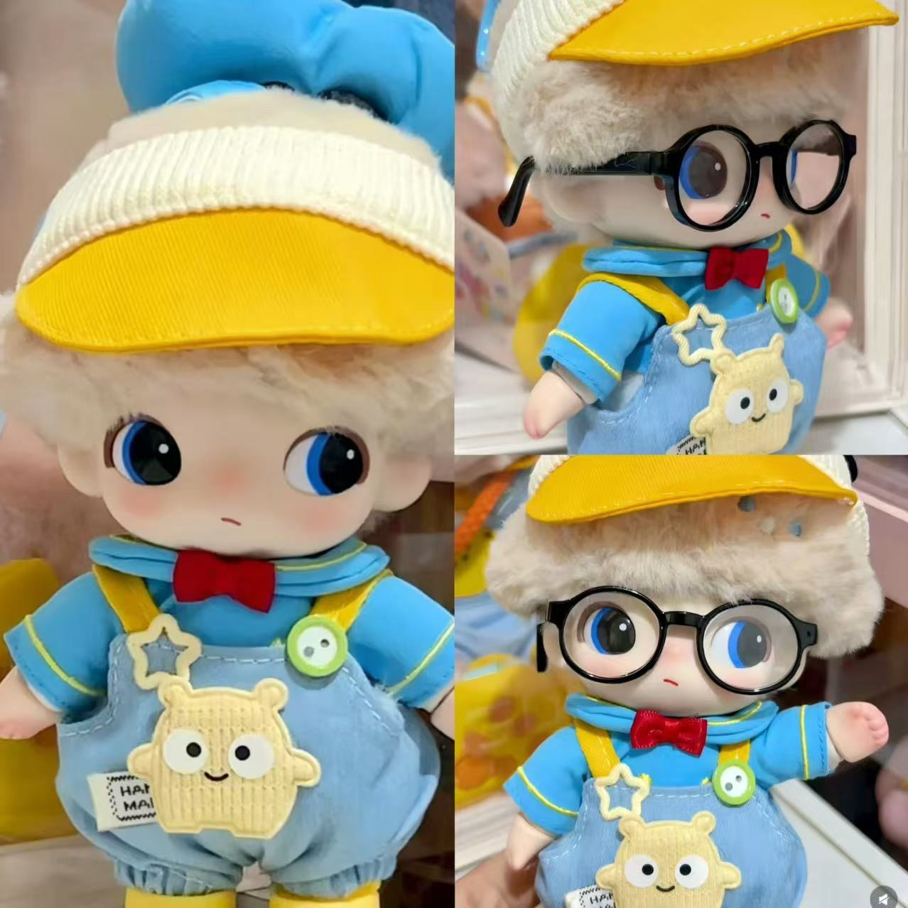 现货DIMOO WORLD唐老鸭毛绒挂件娃娃衣服小黄帽子背带裤套装着替,淘宝优惠券,粉丝福利购,淘宝优惠卷