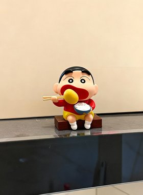 蜡笔小新桌面摆件客厅玄关电视柜可爱卡通装饰品创意解压小摆件
