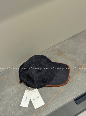 24ss字母帆布棒球帽鸭舌帽