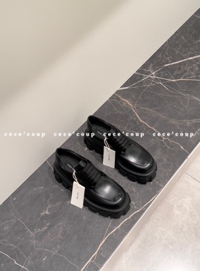 25ss厚底增高乐福鞋小皮鞋女