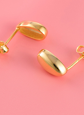 S925纯银光面水滴项链日韩版抖音