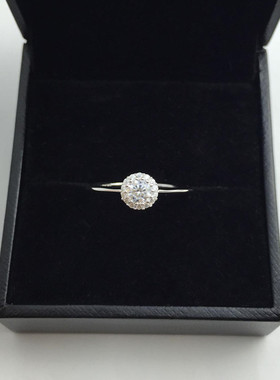 s925纯银锆石微镶超闪女生结婚