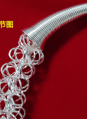 苗族银饰麻花挂脖项链泡泡项圈