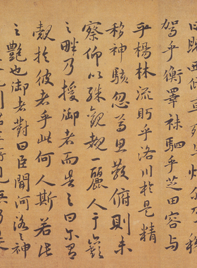 祝允明《行楷洛神赋卷 》仿古书法字画长卷高清微喷复制手卷装饰