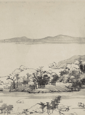 黄公望富春山居图仿古国画无用师卷剩山卷复古书画仿古复制品手卷