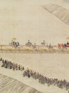 徐扬国画乾隆南巡图卷二复古字画人物作品长卷高清微喷复制装饰画