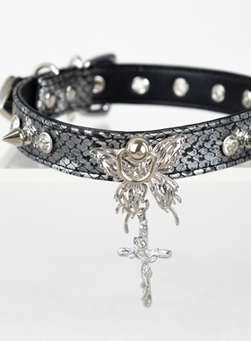 真皮手工定制刻字女士项圈