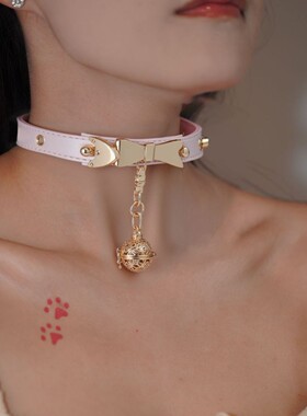 原创珠光粉合金锁骨链可刻字