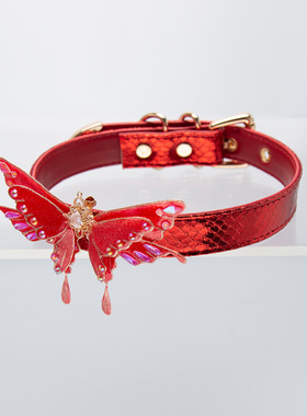 皂化液手作小众项圈choker定制刻字女m链子K9手工皮具