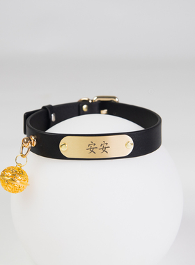 项圈k9upsm真皮女女m定制刻字