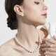 2025 new popular model Ni Ni's same pearl necklace high-end strong light round versatile white pearl necklace for women
