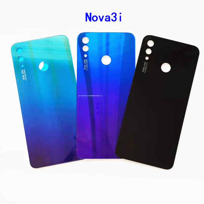 适用华为NOVA3i后盖INE-AL00 nova3电池盖手机玻璃后屏NOVA3E外壳-图1