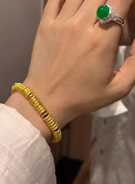 镀银简约中古风财神盘缠手手链