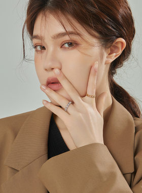 活口戒指时尚女镶钻调节