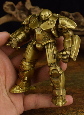 黄铜实心创意机器人模型手办礼品