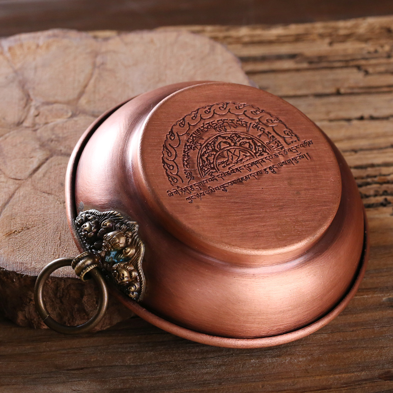 憬鸿纯铜烟供盘火供供盘药供盆藏式紫铜上供下施坛城香炉小号摆件,淘宝优惠券,粉丝福利购,淘宝优惠卷