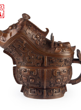 艺品江山纯铜仿古青铜器