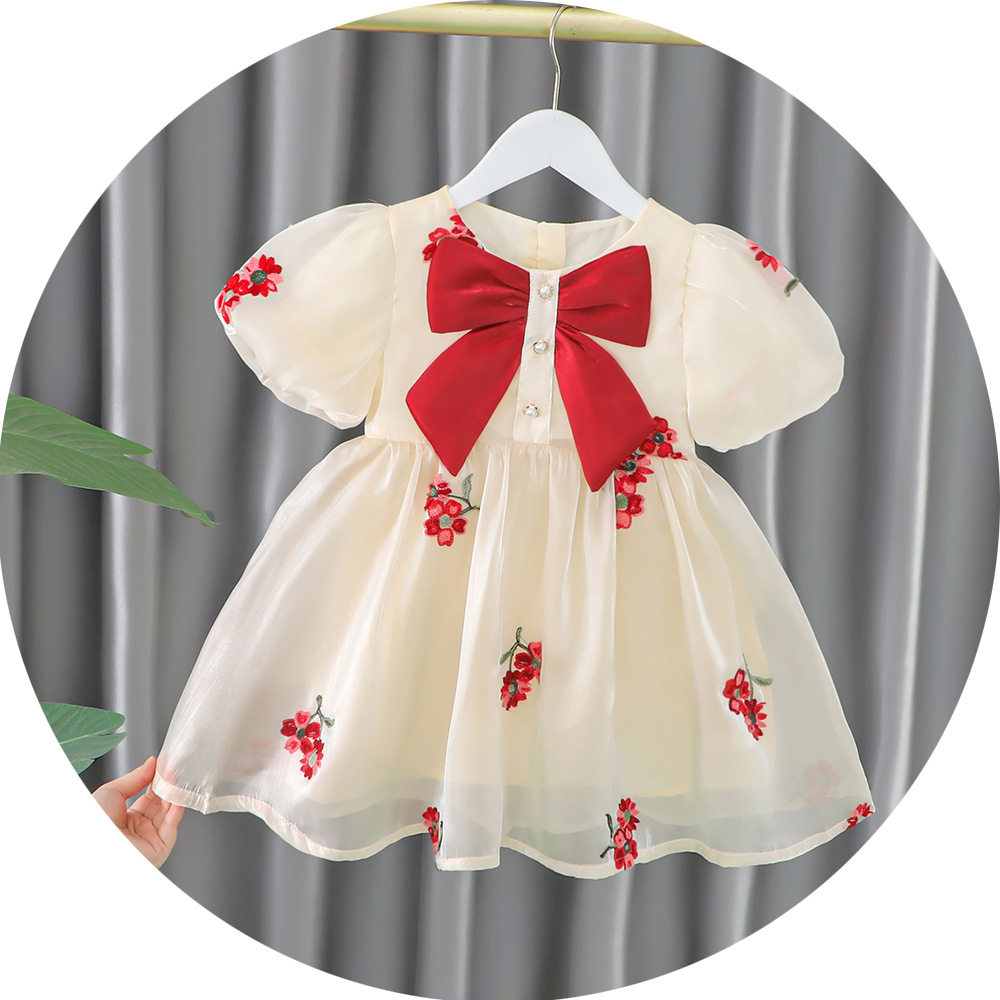 一周岁礼服女宝宝连衣裙夏装2婴儿公主裙洋气3岁女童时髦裙子网红