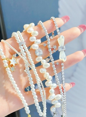 何方hefang破碎星云手链贝珠多层手链高级轻奢饰品配饰女生日礼物