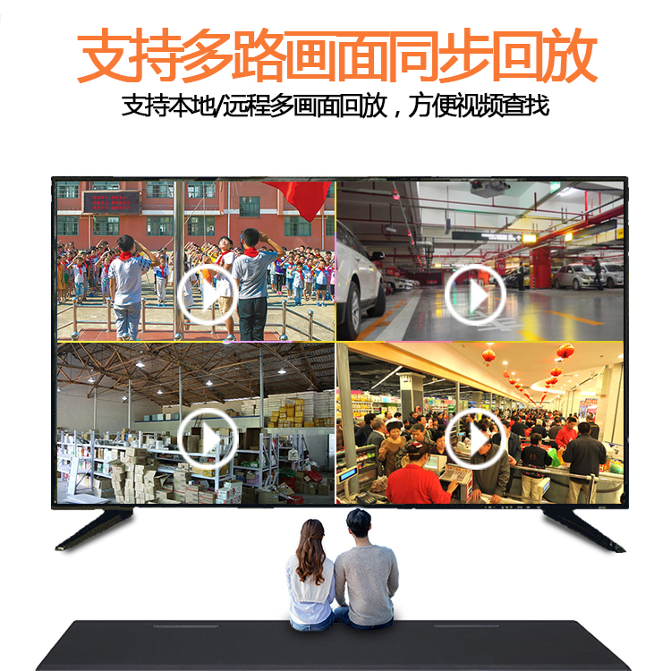 新品大华4/8路网络硬盘支持300万监控高清录像机DH-NVR1104/08HC- - 图0