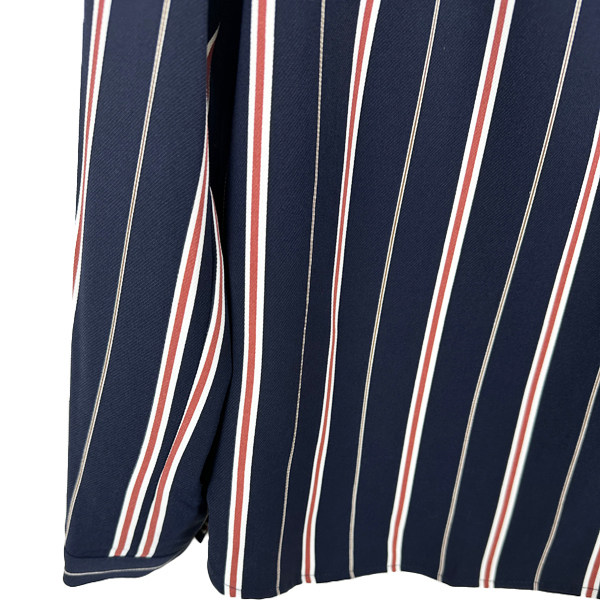 La series counter genuine ladies commuting stand-up collar vertical striped bow long-sleeved shirt for women spring and autumn 70011712