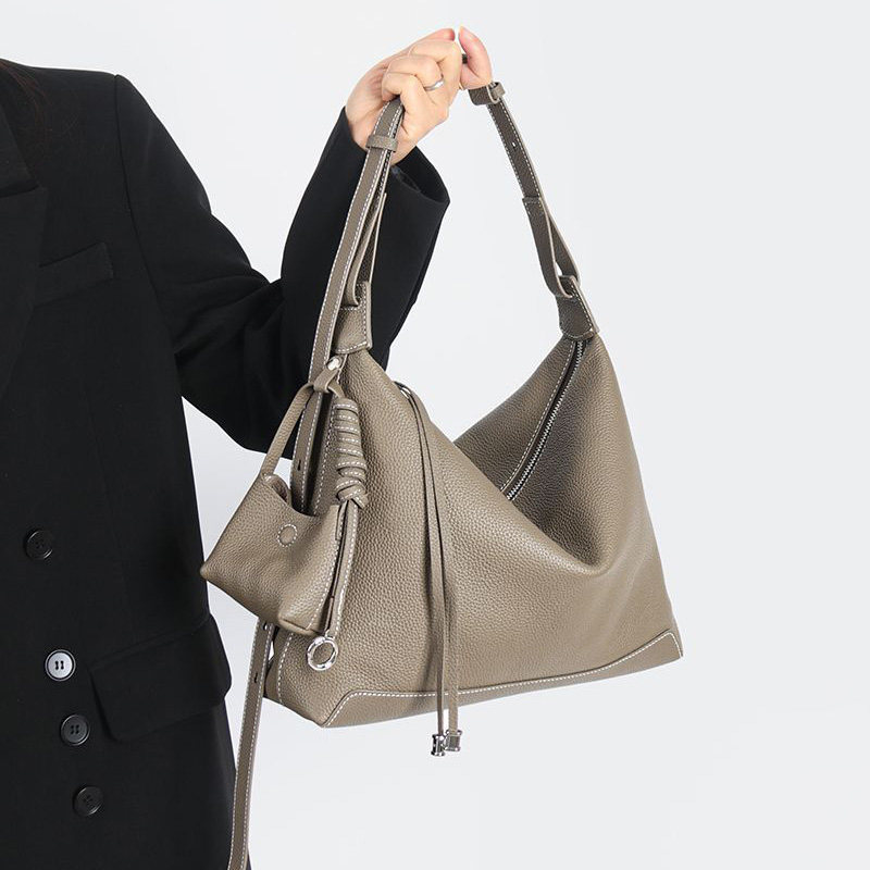 2026togo头层牛皮单肩水桶包tote软牛皮真皮大容量斜挎hobo托特包,淘宝优惠券,粉丝福利购,淘宝优惠卷