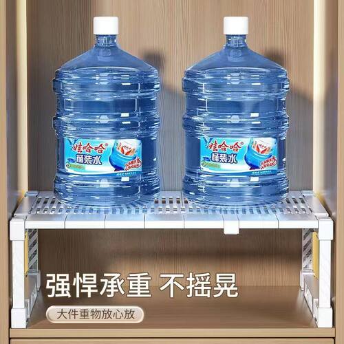 高度可伸缩衣柜分层隔板置物架宽可伸缩收纳架厨房宿舍柜子分层架 - 图2