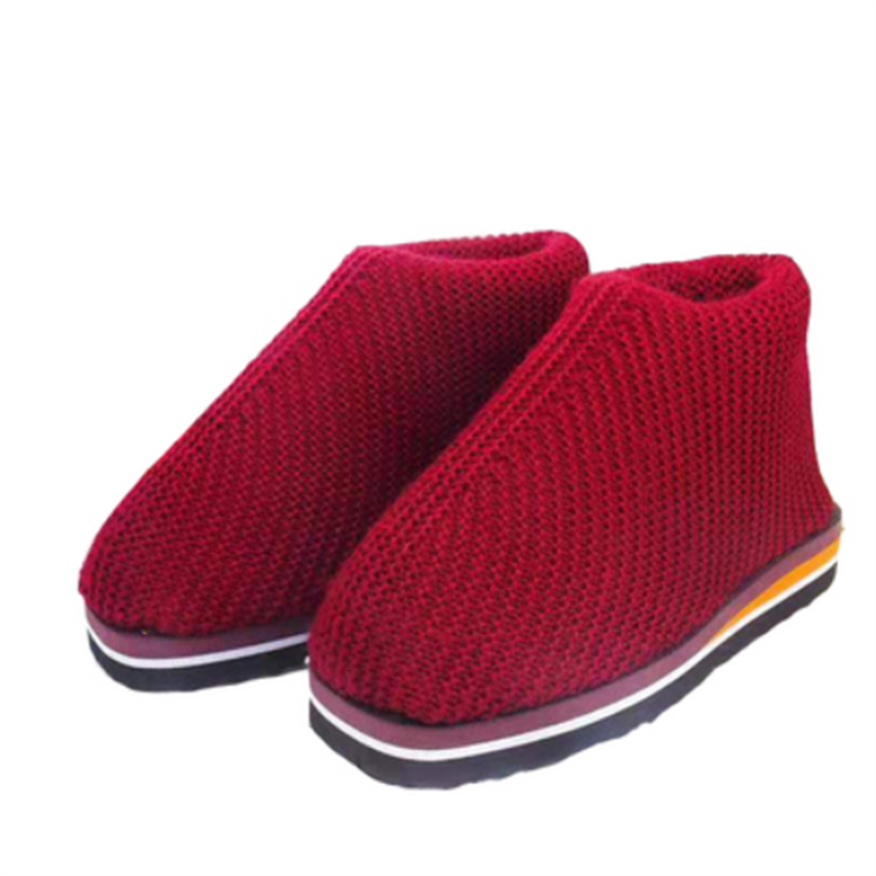 针织毛线棉鞋女居家男二棉保暖手工编织成品农村加绒加厚冬季,淘宝优惠券,粉丝福利购,淘宝优惠卷