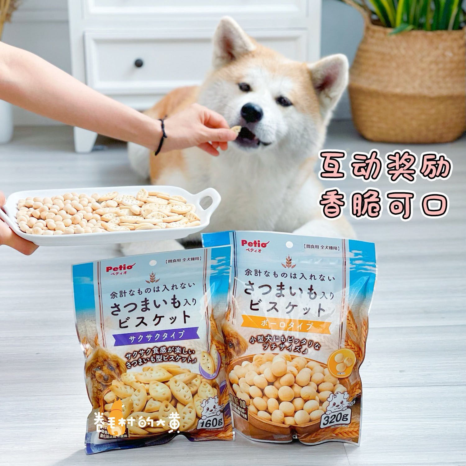 Petio派地奥狗狗红薯饼干小馒头幼犬老年小型犬狗狗奖励训练零食,淘宝优惠券,粉丝福利购,淘宝优惠卷