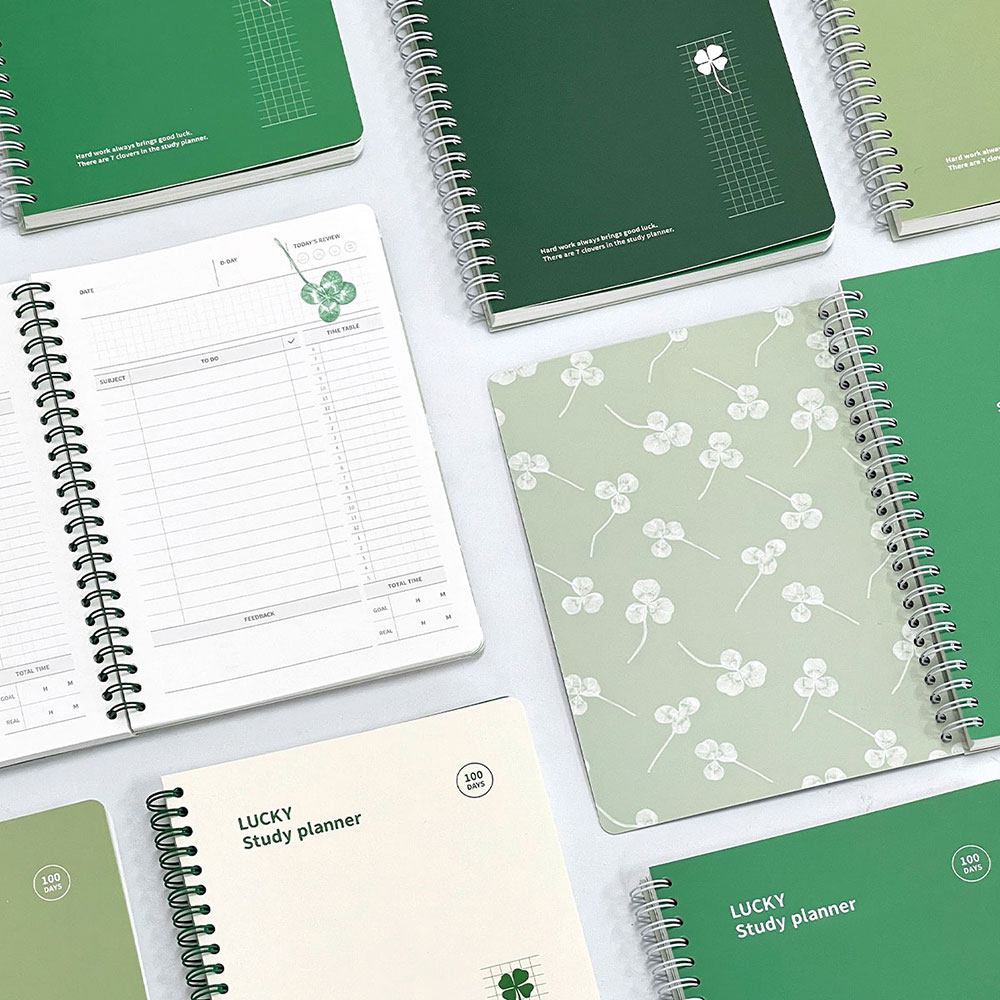 韩国7321幸运草100天学习计划线圈本学生日程时间规划自律日记本,淘宝优惠券,粉丝福利购,淘宝优惠卷