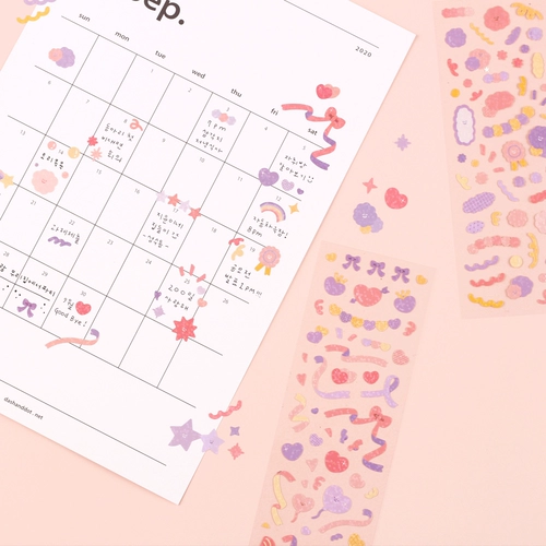 Корейская приборная и точка симпатичная ins стиль ПВХ ленточные наклейки Справочник материал DIY Декоративные наклейки на мобильные телефоны