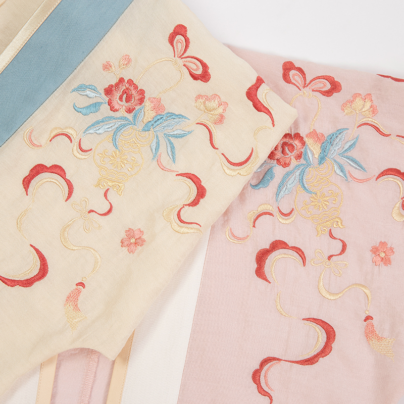 重回汉唐旗舰店重回汉唐皓月原创正品中国风汉服女齐腰襦裙吊带直领对襟衫春夏季2