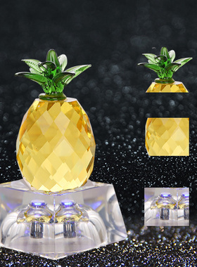 如意水晶招财结婚送礼格子小摆件