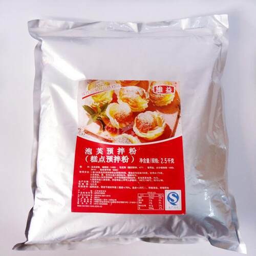 维益泡芙预拌粉2.5kg 泡芙粉 糕点预拌粉脆皮法棍泡芙粉烘焙原料 - 图1