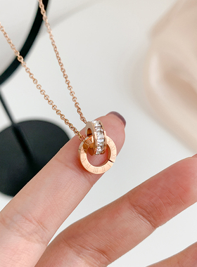 轻奢小众设计感项链女锁骨链配饰