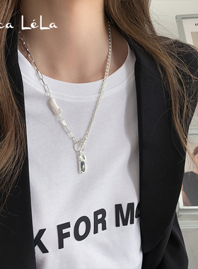 简约不规则珍珠款项链女