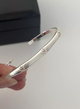 银色八芒星手镯女冷淡风